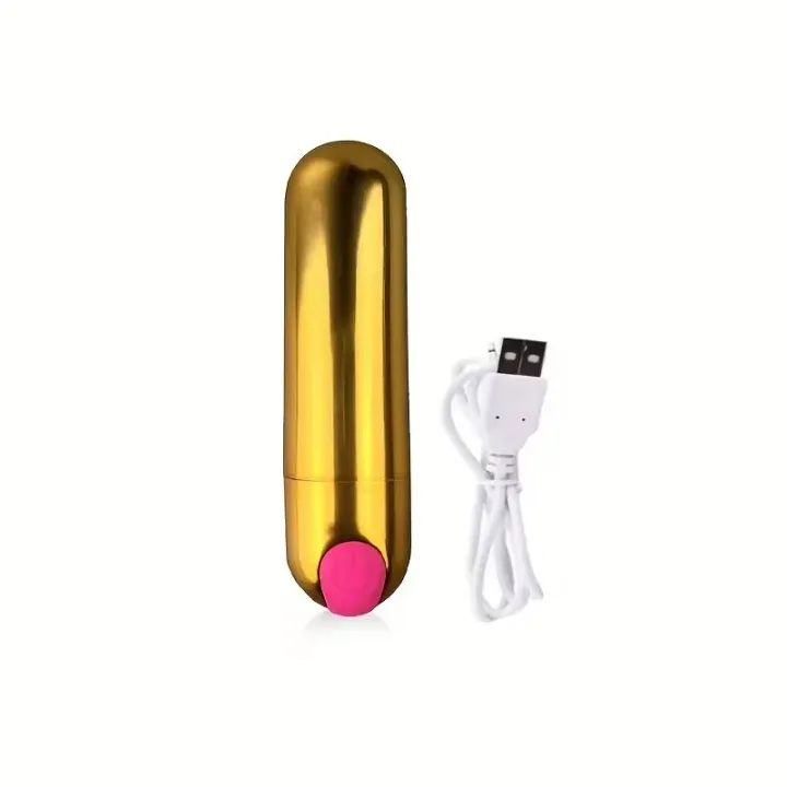 Mini Bullet Vibrator in Gold