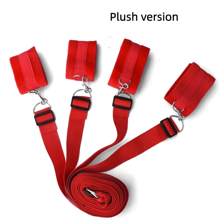 Under-Bed Restraint Set in Red (plush)