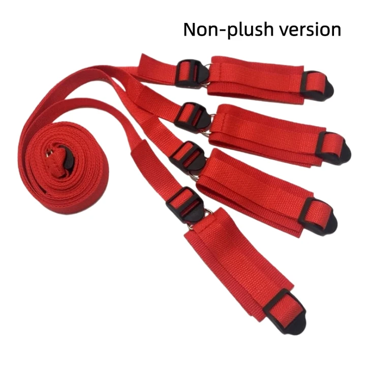 Under-Bed Restraint Set in Red (no plush)