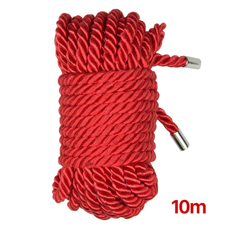 Shibari Bondage Rope in Red Silk 10m