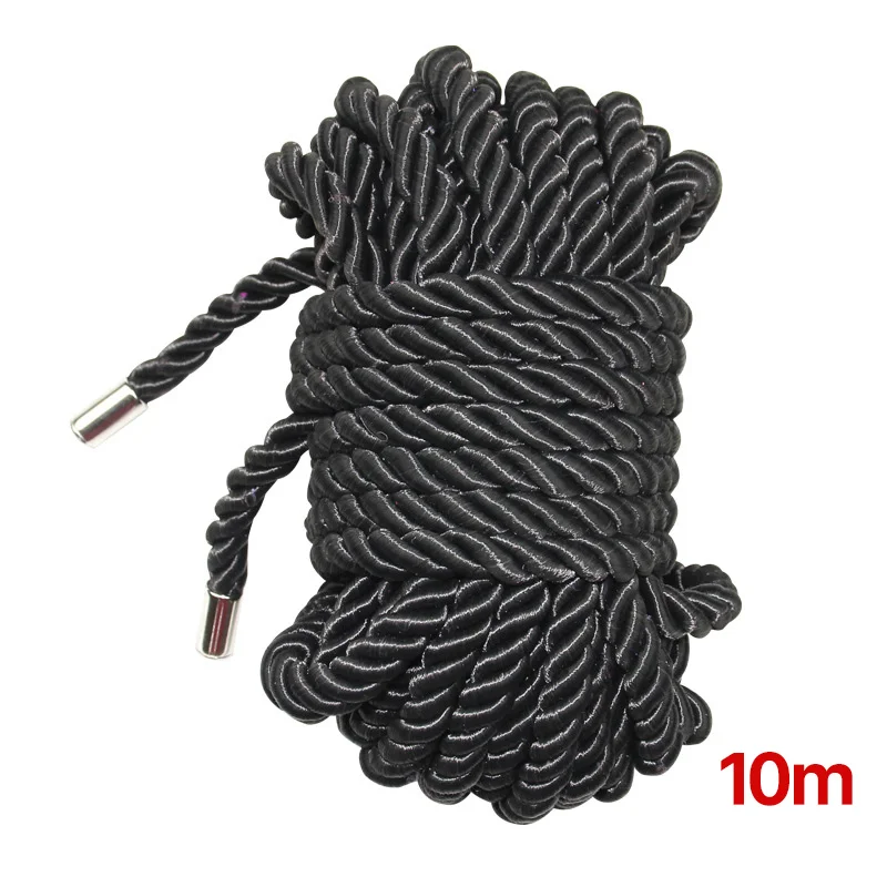 Shibari Bondage Rope in Black Silk 10m