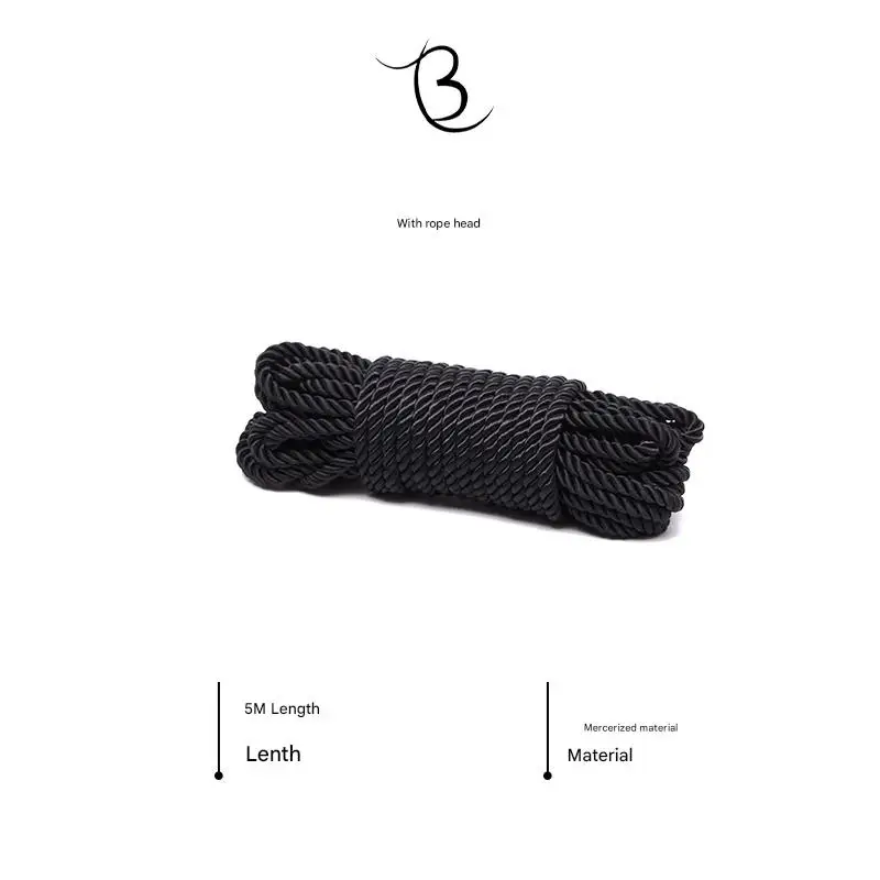 Jute Shibari Rope in Black 5m
