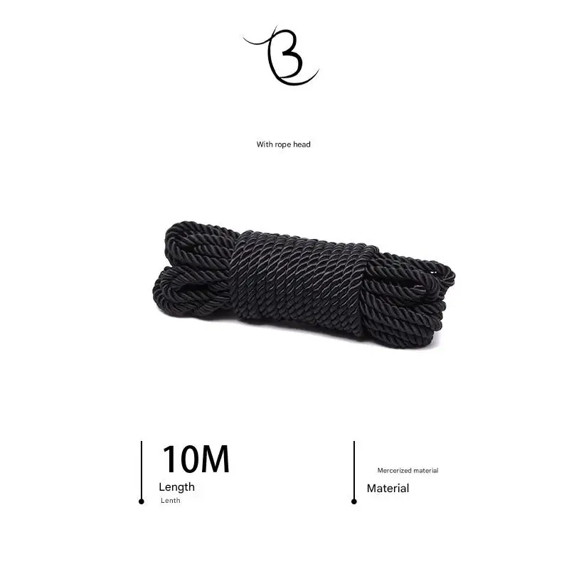 Jute Shibari Rope in Black 10m