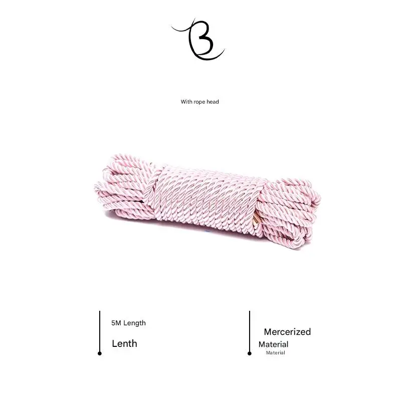 Jute Shibari Rope in Light Pink 5m