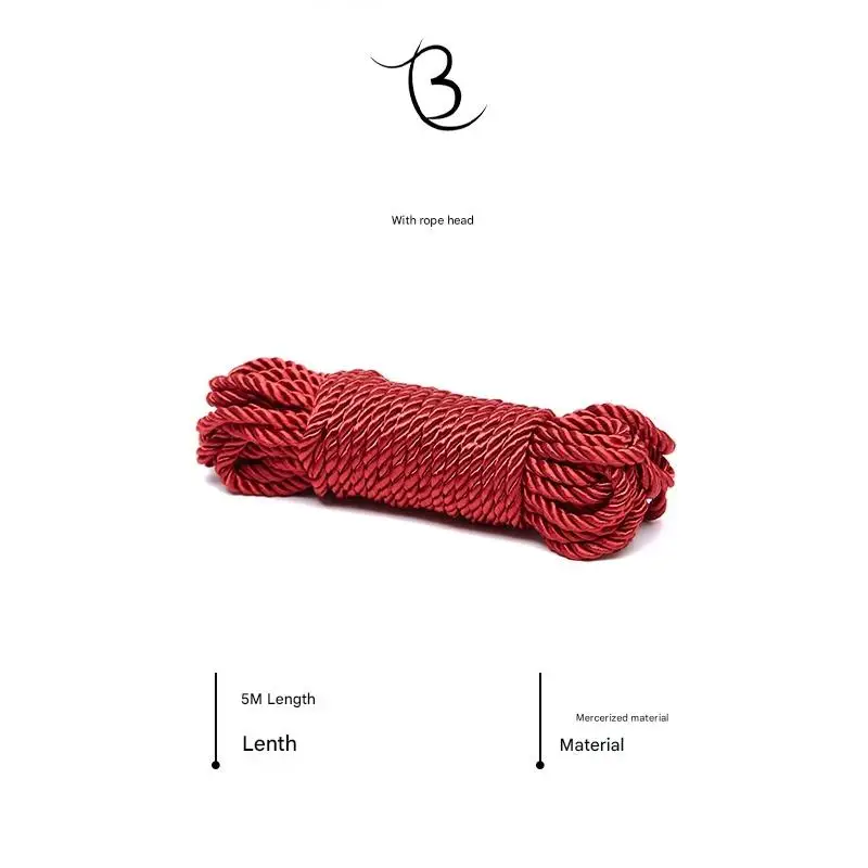 Jute Shibari Rope in Red 5m