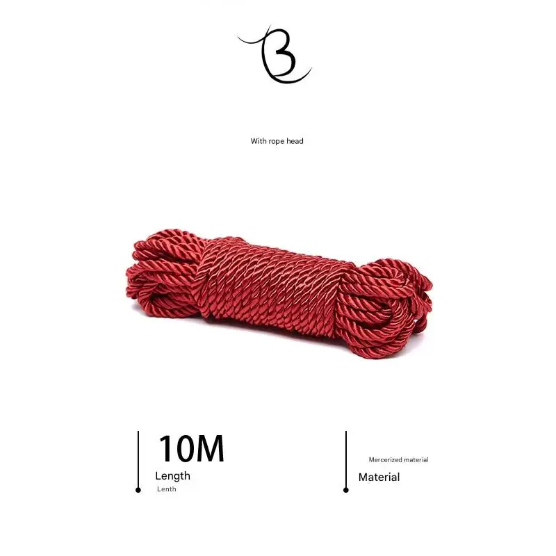 Jute Shibari Rope in Red 10m