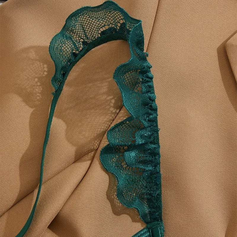 Lace Balconette Bra & Thong Set, view 3